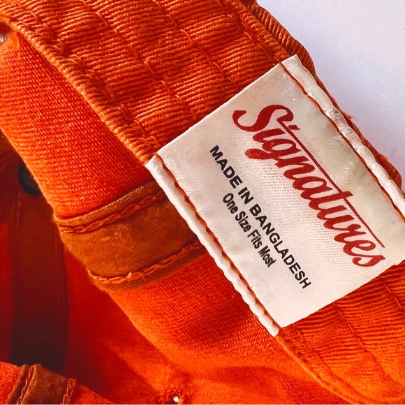 University of Texas Longhorns Orange Relaxed Fit Cotton Mens Baseball Cap - Picture 8 of 8